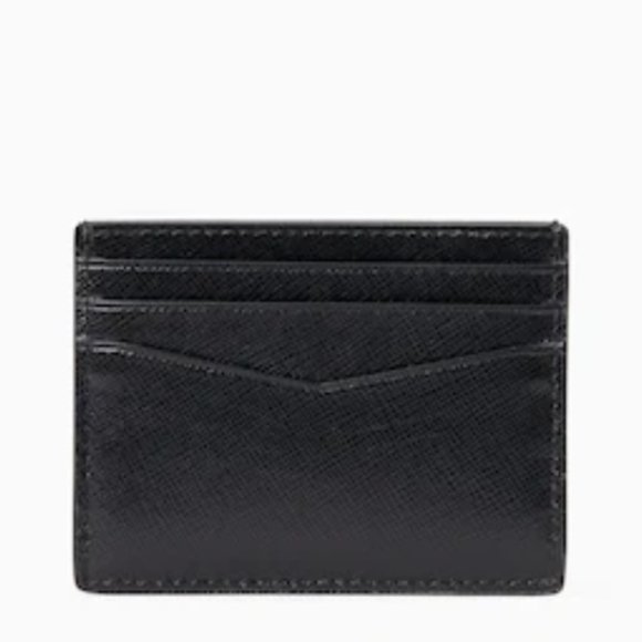 Staci Small Slim Card Holder Black NWT One Size - Picture 2 of 3